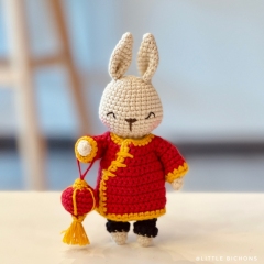 Tao Bunny amigurumi by Little Bichons