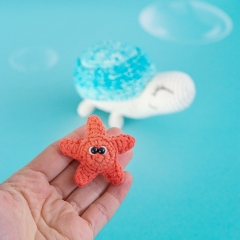Cute Turtle and a starfish amigurumi by Mumigurumi