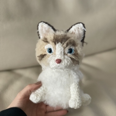 Fluffy Kitten amigurumi by CrochetThingsByB