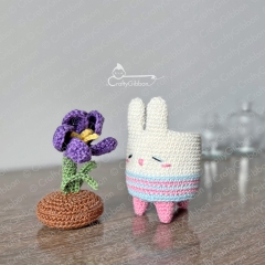 Bunny/Croccus Planter  amigurumi pattern by CraftyGibbon