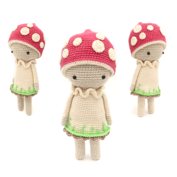 Mushroom Doll amigurumi pattern by RoKiKi