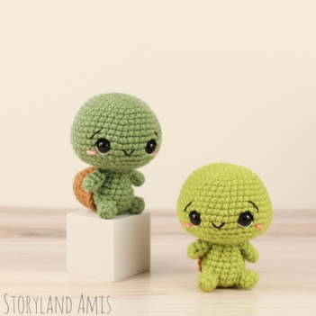 Tuck the Baby Tortoise amigurumi pattern by Storyland Amis