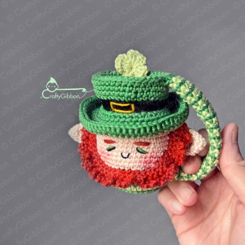 Lucky Leprechaun Mini Mug  amigurumi pattern by CraftyGibbon