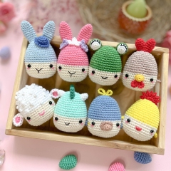 Crochet Easter cozy eggs amigurumi pattern by RNata