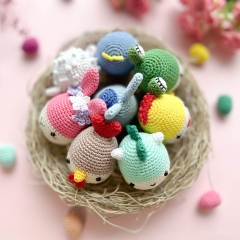 Crochet Easter cozy eggs amigurumi by RNata