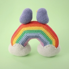 Rainbow and Lovebirds amigurumi pattern by Smiley Crochet Things