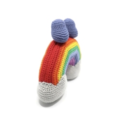 Rainbow and Lovebirds amigurumi by Smiley Crochet Things