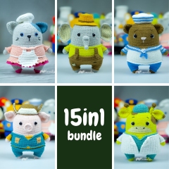 15 Animals Bundle amigurumi by Lennutas