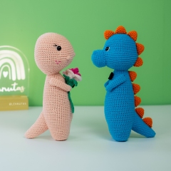 Dinosaur Couple: Jasper n Ruby amigurumi pattern by Lennutas