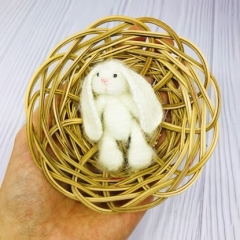 Tiny bunny amigurumi by Fluffy Tummy
