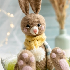 Noah the Easter Bunny amigurumi pattern by Knotanotheryarn