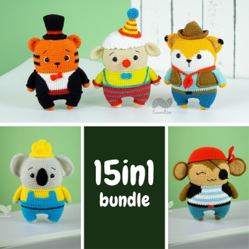 15 Animals Bundle amigurumi pattern by Lennutas