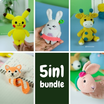 Cute Animals Bundle amigurumi pattern by Lennutas