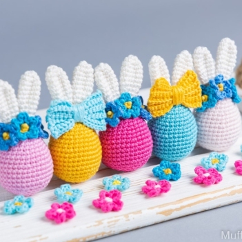 Eggs Bunnies amigurumi pattern by Mufficorn