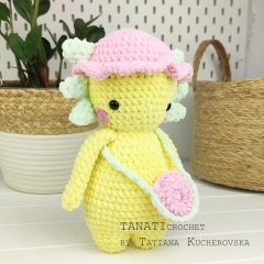 Plush Axolotl amigurumi pattern by TANATIcrochet