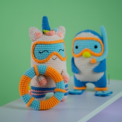 Cute Couple Summer Style amigurumi by Lennutas