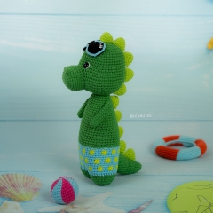 Dinosaur Couple Summer Bundle amigurumi pattern by Lennutas