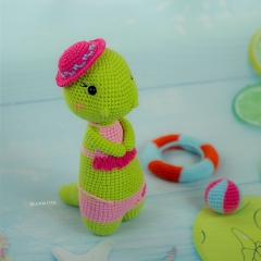 Ruby the Dinosaur - Summer Style amigurumi by Lennutas