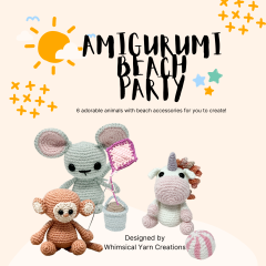 Amigurumi Beach Party amigurumi pattern by Whimsical Yarn Creations