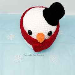 Huggable Snowman Friend amigurumi pattern by Whimsical Yarn Creations