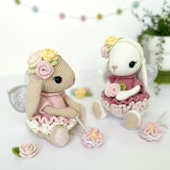 Tallulah the Flower Fairy Bunny amigurumi pattern by Sarah's Hooks & Loops