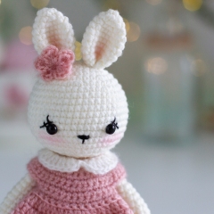 Little bunny in a dress amigurumi by TwoLoops