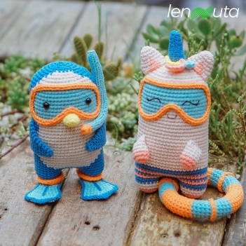 Cute Couple Summer Style amigurumi pattern by Lennutas