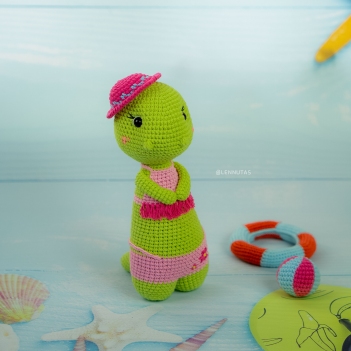 Ruby the Dinosaur - Summer Style amigurumi pattern by Lennutas