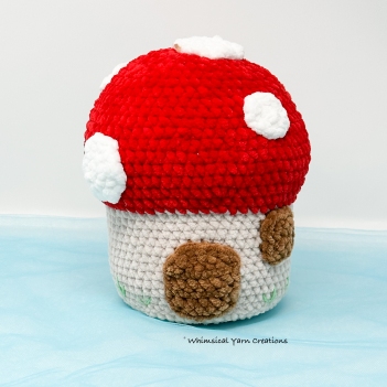 Mushroom House amigurumi pattern by Whimsical Yarn Creations
