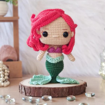 Princess Ariel amigurumi pattern by Crocheniacs