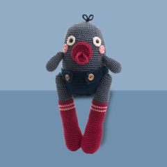 Bobby the baby monster amigurumi pattern by My Bear and Me