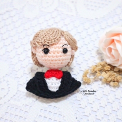 Bride and Groom Ornament amigurumi pattern by Little Bamboo Handmade