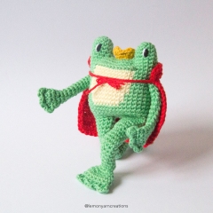 Frog Prince amigurumi pattern by Lemon Yarn Creations