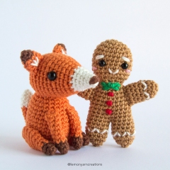 Ginger and Fox amigurumi pattern by Lemon Yarn Creations