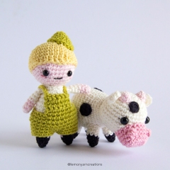 Jack and Cow amigurumi pattern by Lemon Yarn Creations