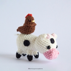 Jack and Cow amigurumi pattern by Lemon Yarn Creations
