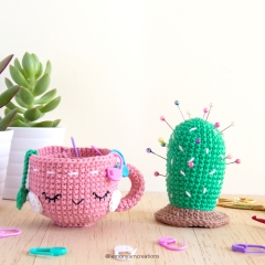 Spike-tea Pin Cushion amigurumi pattern by Lemon Yarn Creations