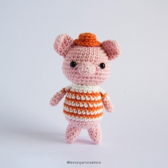 Three Little Pigs amigurumi pattern by Lemon Yarn Creations