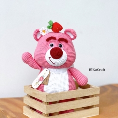 Strawberry Bear  amigurumi pattern by RikaCraftVN