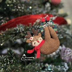 Merly the Christmas deer amigurumi pattern by CraftyGibbon