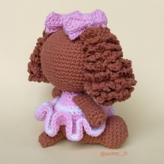 Bonnie the Toy Poodle amigurumi pattern by Audrey Lilian Crochet
