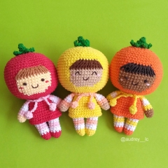 Harvest Sprite amigurumi pattern by Audrey Lilian Crochet