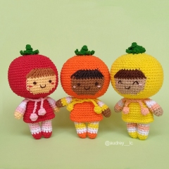 Harvest Sprite amigurumi pattern by Audrey Lilian Crochet