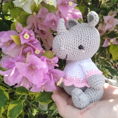 Rini the Javan Rhino amigurumi by Audrey Lilian Crochet