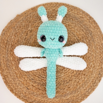 Plush Dania the Dragonfly amigurumi pattern by Theresas Crochet Shop