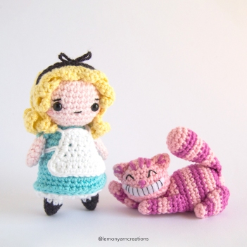 Alice and Cat amigurumi pattern by Lemon Yarn Creations