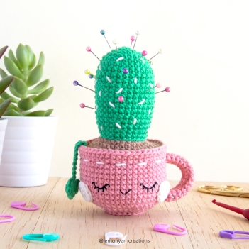 Spike-tea Pin Cushion amigurumi pattern by Lemon Yarn Creations