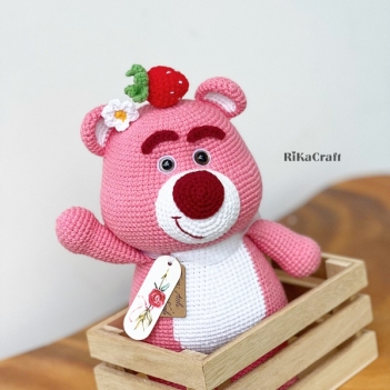 Strawberry Bear  amigurumi pattern by RikaCraftVN