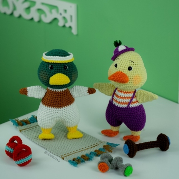 Ducks The Fitness amigurumi pattern by Lennutas