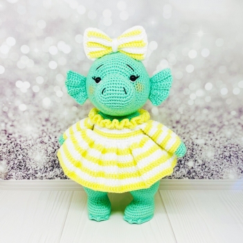 Kira the Dragon amigurumi pattern by Fluffy Tummy